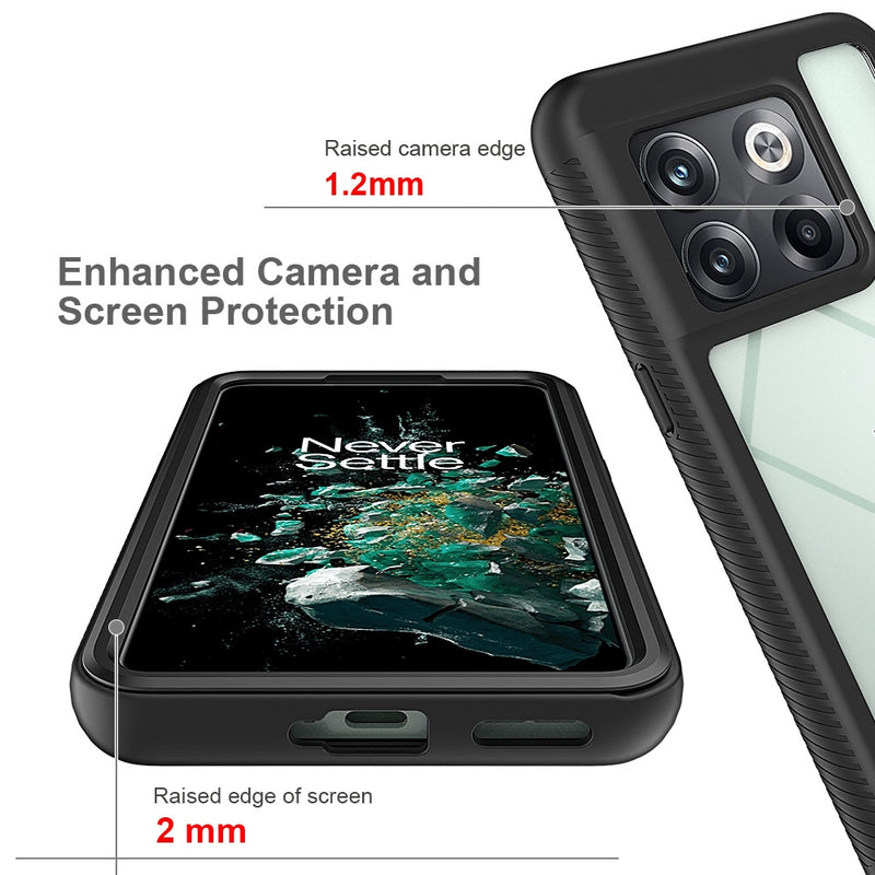Chargez l&#39;image dans la visionneuse de la galerie, OnePlus 10T - Solid Color Shockproof TPU Clear PC Phone Case
