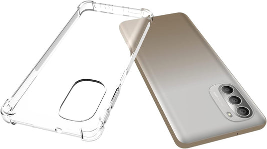 Motorola Moto G51 5G - AirPillow Cushion Transparent Soft Clear TPU Four Corners Protective Case - Polar Tech Australia