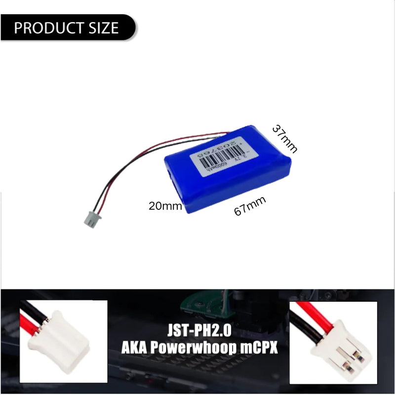 Cargue la imagen en el visor de la galería, [PH2.0-JST Connector][203765] Universal 6000mAh 3.7V Rechargeable Li-Ion Lithium Polymer Battery - Polar Tech Australia
