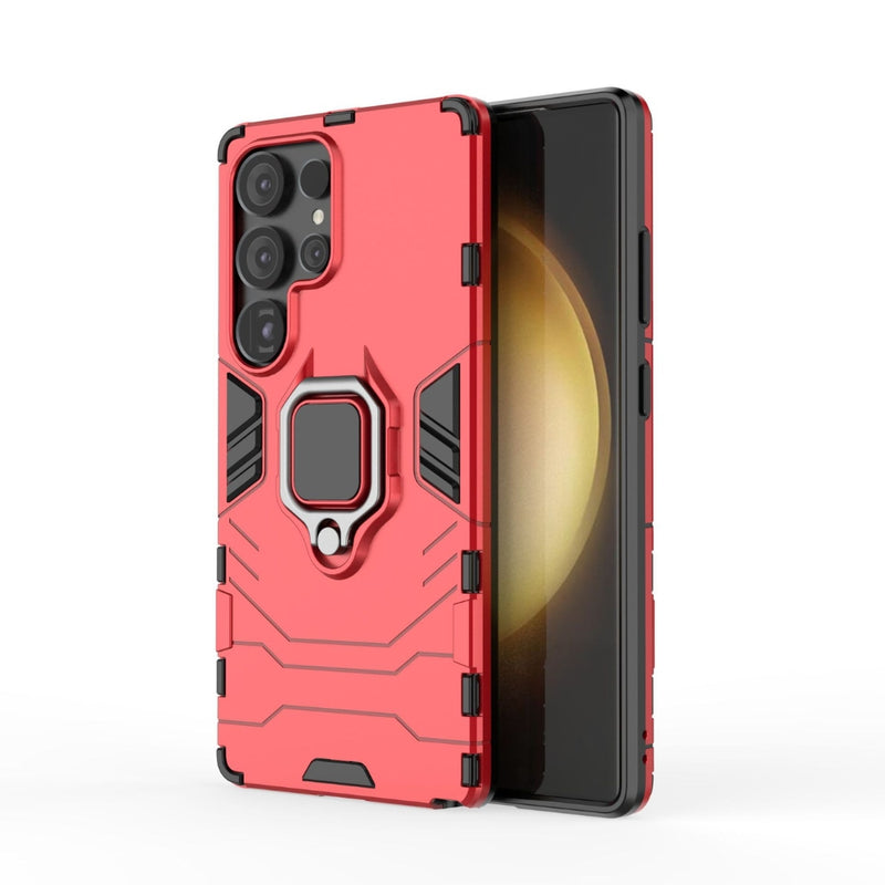 Load image into Gallery viewer, Samsung Galaxy S20 (SM-G980, SM-G981) - Heavy Duty Armor Case With Ring Holder Stand
