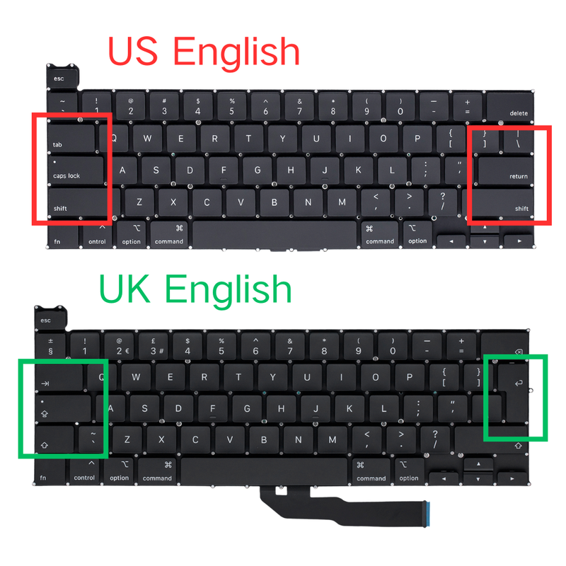 Load image into Gallery viewer, MacBook Pro 13" A2251 (2020) - Keyboard US UK English Layout
