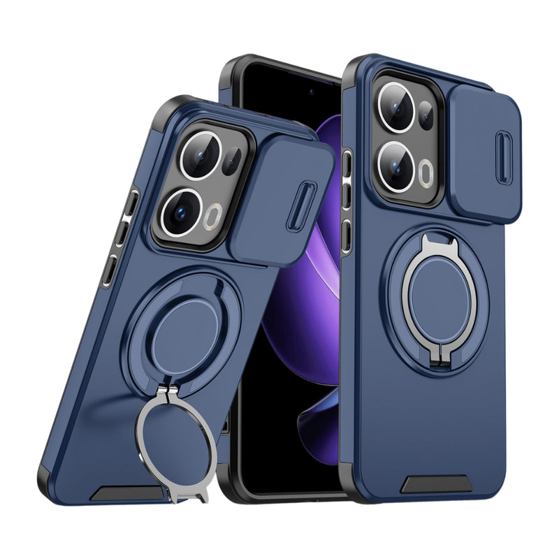 Cargue la imagen en el visor de la galería, [Built-in Stand][With Slide Lens Cover] OPPO Reno13 F 4G/5G - Anti-Drop Protective Shell Case - Polar Tech Australia
