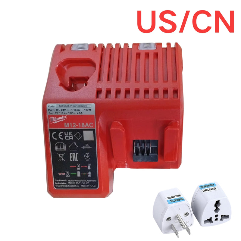 Chargez l&#39;image dans la visionneuse de la galerie, [M12-18AC][12/24V-7.0/3.5A] Genuine Original Milwaukee Fast Charger Electrical Tool Li-ion Battery - Replacement Charger - Polar Tech Australia

