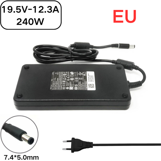 [19.5V-12.3A/240W][7.4*5.0] Dell Alienware X15 R1 M15 M17x M18x AC Power Adapter Laptop Wall Charger