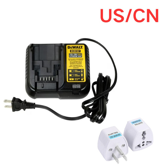 [DCB107][10.8V~18V / 12V~20V MAX-1.25A] Genuine Original DeWalt Fast Charger Electrical Tool Li-ion Battery - Replacement Charger - Polar Tech Australia