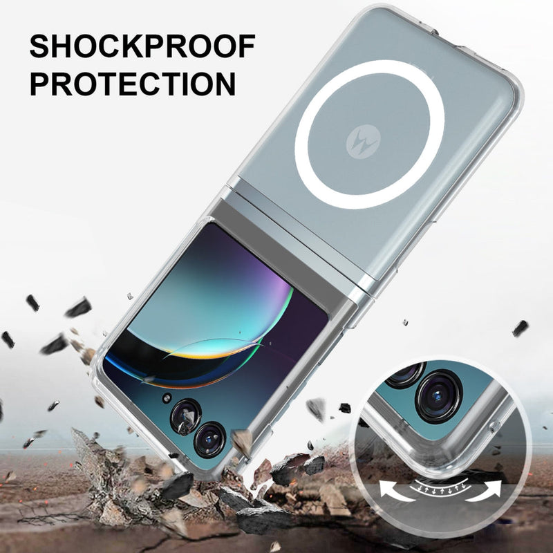 Load image into Gallery viewer, Motorola Razr 50/Ultra - Scratchproof PC Transparent MagSafe Phone Case - Polar Tech Australia
