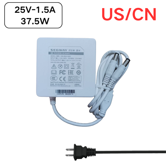 [37.5W/25V-1.5A][Dual 5.5*2.5MM] Segway Ninebot W1 Drift Ninebot E2 / E2 II / E2 E/ E2 Plus/C / C2 Pro Series - KickScooter Replacement Charger - Polar Tech Australia