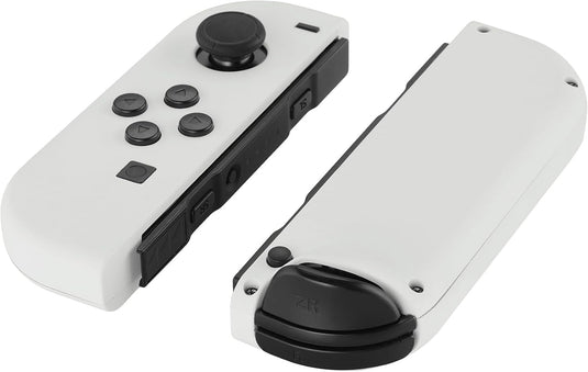 Nintendo Switch & Switch OLED White Custom Housing Case with Full Set Button for Joycon Handheld Controller Replacement Shell Buttons