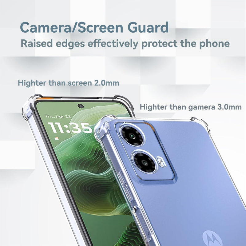 Chargez l&#39;image dans la visionneuse de la galerie, Motorola Moto G35 - AirPillow Cushion Transparent Soft Clear TPU Four Corners Protective Case - Polar Tech Australia
