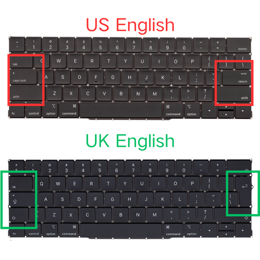 MacBook Pro 13" A2159 (2019) - Keyboard US UK English Layout