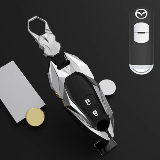 Mazda Zinc Alloy Car Key Fob Cover Case Remote For Mazda 2, 3, 5, 6, CX-3, CX-5, CX-7, CX-9