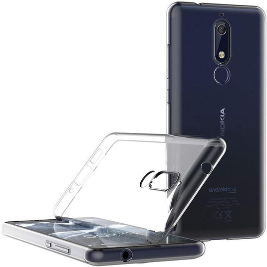 Nokia 5.1 - AirPillow Cushion Transparent Soft Clear TPU Four Corners Protective Case - Polar Tech Australia