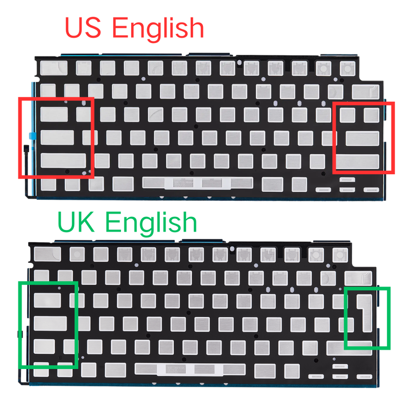 Load image into Gallery viewer, MacBook Air 13" A3113 (2024) - Keyboard Backlight Sheet US UK English Layout
