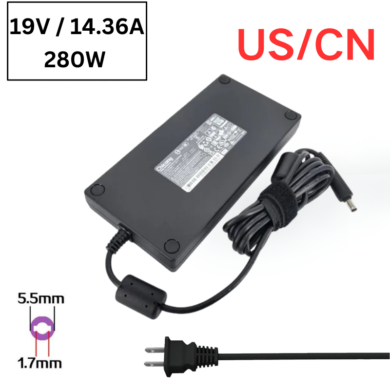 Load image into Gallery viewer, [19.5V-14.36A/280W][5.5x1.7] Acer Nitro 5 N22C1 A21-280P1A AC Power Supply Adapter Charger - Polar Tech Australia
