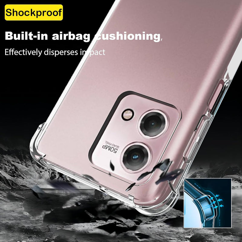 Chargez l&#39;image dans la visionneuse de la galerie, Motorola Moto G Stylus 2023 - AirPillow Cushion Transparent Soft Clear TPU Four Corners Protective Case - Polar Tech Australia
