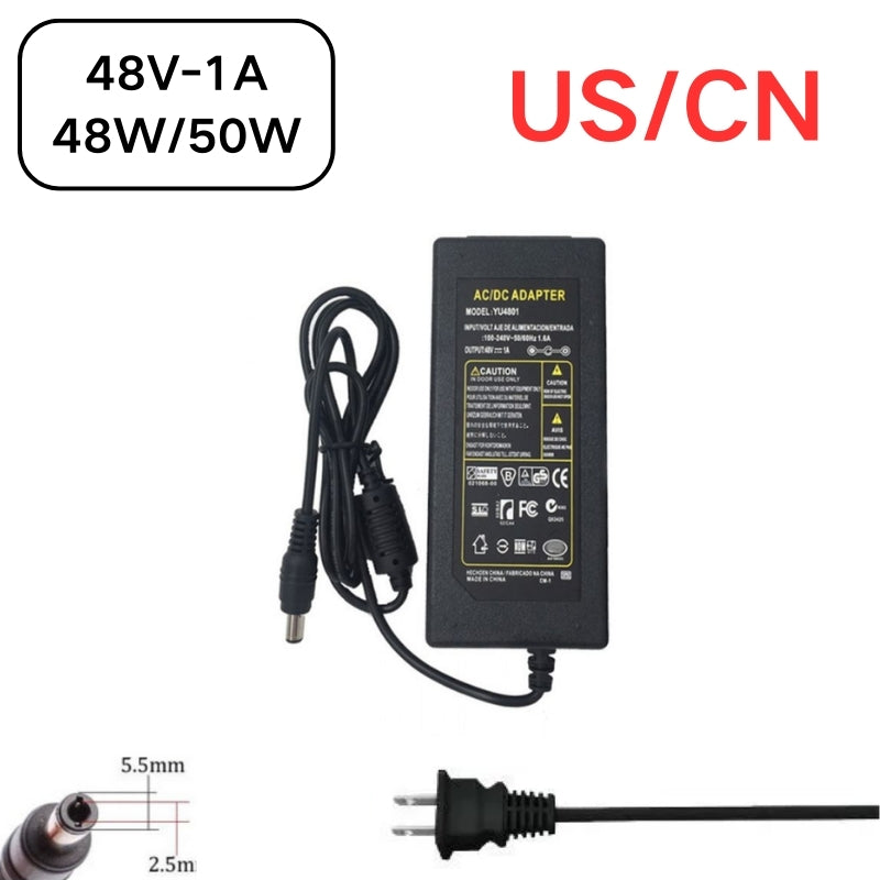 Load image into Gallery viewer, [48V-1A/1.04A][5.5x2.5] Universal Computer/Monitor/CCTV POE Switch - Power Supply Adapter Wall Charger - Polar Tech Australia
