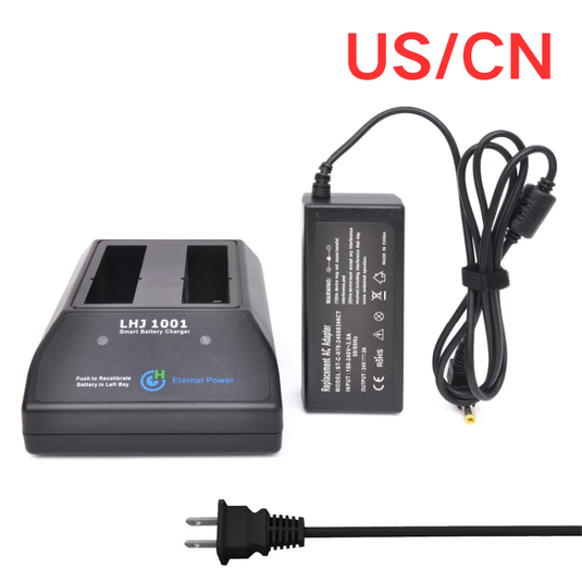 [LHJ 1001]  For Noyes OFL-250 NC2040 NC2040HD NC2040HD31 NC2024NO29 - Replacement Battery Dual Port Charger Adapter
