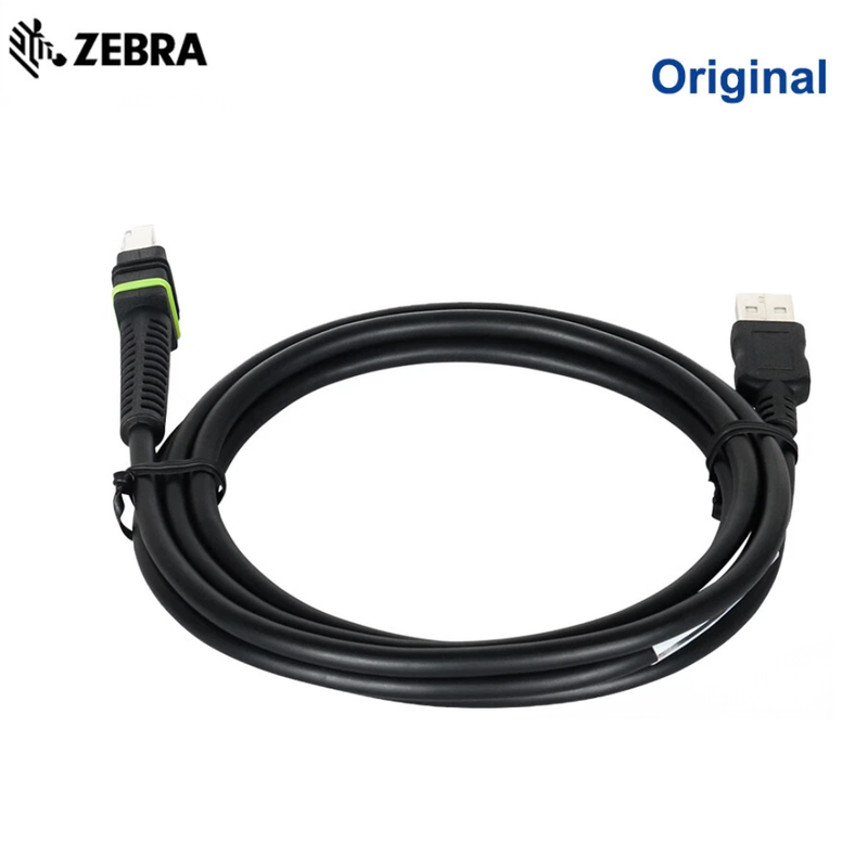 Chargez l'image dans la visionneuse de la galerie, [CBA-U46-S07ZAR] Original Genuine Zebra Symbol DS3608 DS3678 DS8108 DS8178 LI3608 LI3678 DS3600-KD Handheld Barcode Scanner Series - USB-A Connector, 7ft (2 m) Straight, BC 1.2, DC 5V USB Cable
