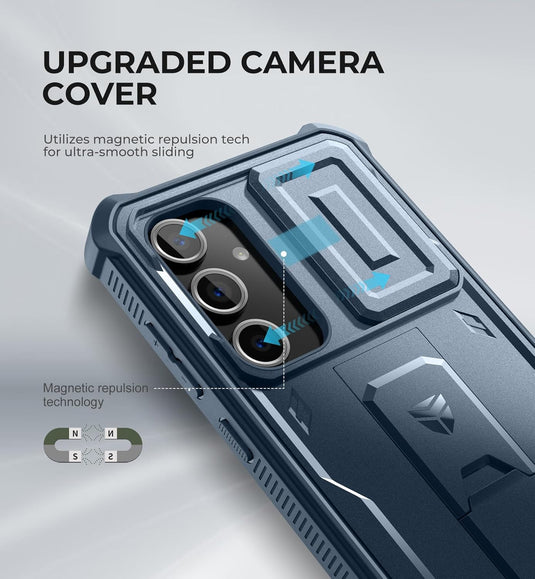 [Camera Cover & Screen Protector & Kickstand] Samsung Galaxy S24/PE/Plus/Ultra - Shockproof Rugged Case Full-Body Bumper Protective Heavy Duty Case - Polar Tech Australia
