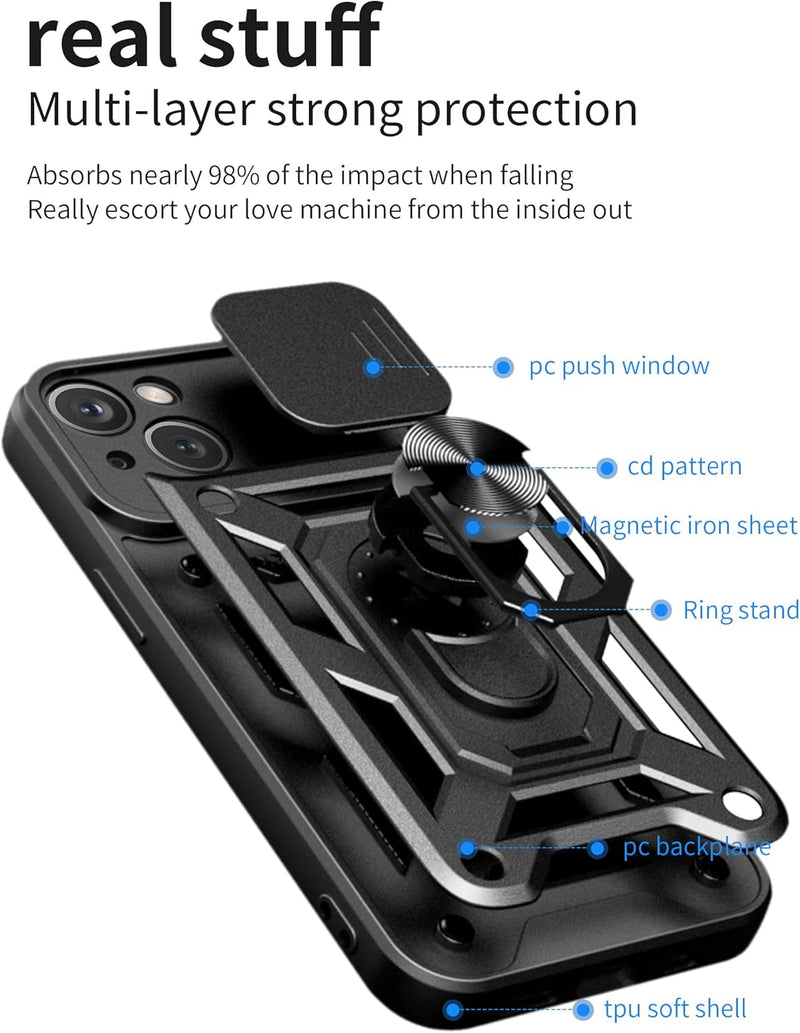 Load image into Gallery viewer, [Magnetic Ring Kickstand][Camera Cover] Motorola Moto Edge 40Pro/Edge Plus 2023/X40/X40 Pro - Shield Shockproof Rugged Heavy Duty Case - Polar Tech Australia
