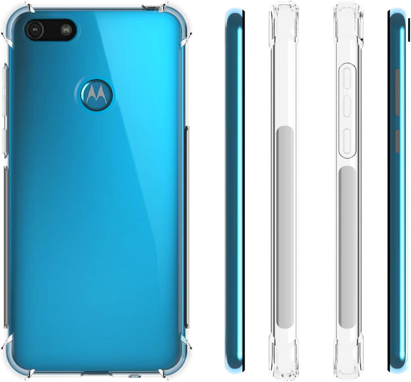 Chargez l&#39;image dans la visionneuse de la galerie, Motorola Moto E6 Play - AirPillow Cushion Transparent Soft Clear TPU Four Corners Protective Case - Polar Tech Australia
