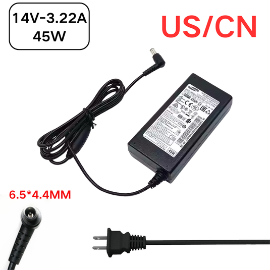 [14V-3.22A/45W][6.5*4.4] Samsung C27F390FHC C27F591FDC C27F591FDE Series - LCD Monitor AC Power Supply Adapter Charger - Polar Tech Australia