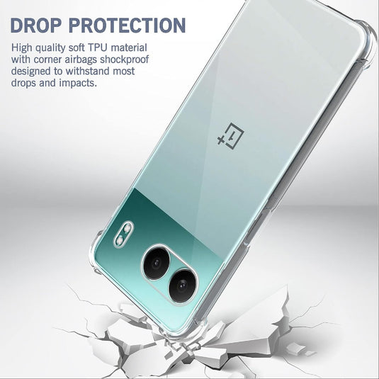 OnePlus 1+Nord 4 - AirPillow Cushion Transparent Soft Clear TPU Four Corners Protective Case - Polar Tech Australia