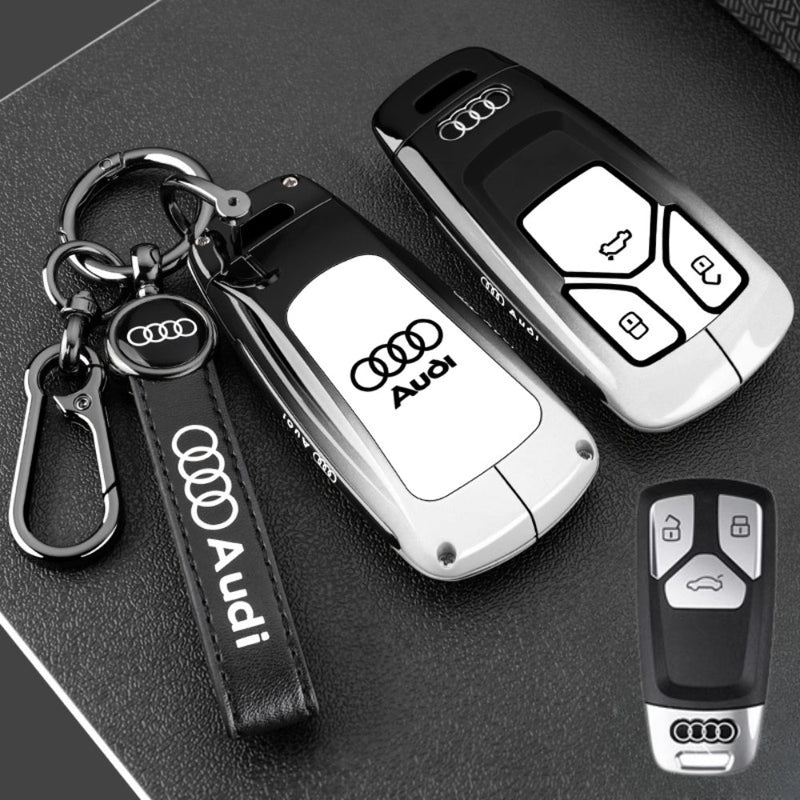 Cargue la imagen en el visor de la galería, Audi Stylish with Cool Shockproof Car Key Protective Fob Case Cover For A3, A4, A5, A6, Q2, Q3, Q5, Q7, Q8, e-tron
