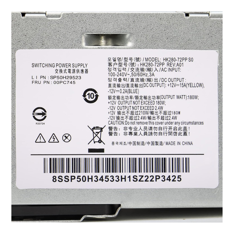 Load image into Gallery viewer, [180W][HK280-72PP] Lenovo Original FSP Desktop-PC - Power Supply Adapter Charger
