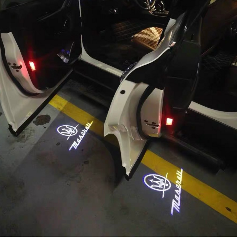 Load image into Gallery viewer, [2 PCS] Maserati Car Door Logo Light Brand Shadow Lights Courtesy Lamp - Polar Tech Australia
