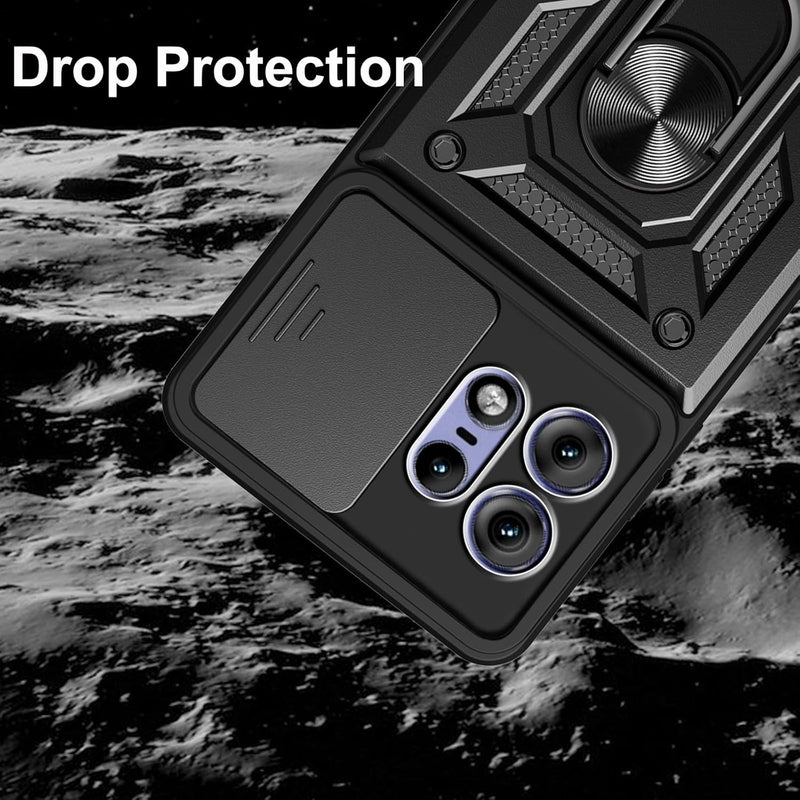 Cargue la imagen en el visor de la galería, [Built-in 360-degree rotatable ring bracket][Camera Cover] Motorola Moto Edge 50 Pro - Shield Shockproof Rugged Heavy Duty Case - Polar Tech Australia
