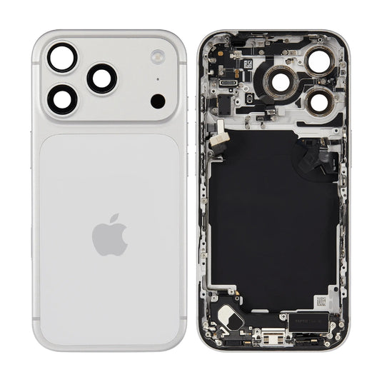 [Assembly With Flex] Apple iPhone 17 Pro - Back Rear Glass With Steel Plate With Wireless NFC Charging MagSafe Magnet & Flashlight Flex (US Version)