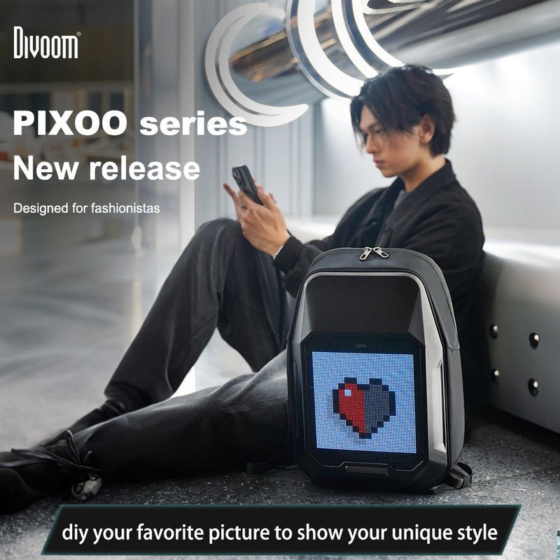Cargue la imagen en el visor de la galería, Divoom Cyberbag Pixel Art LED Backpack Perfect Gift - Polar Tech Australia
