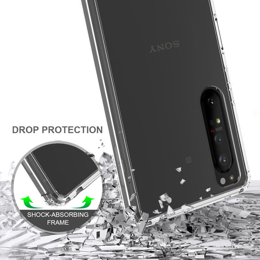 Sony Xperia 5/5 II/5 III - AirPillow Cushion Clear Transparent Back Cover Case - Polar Tech Australia