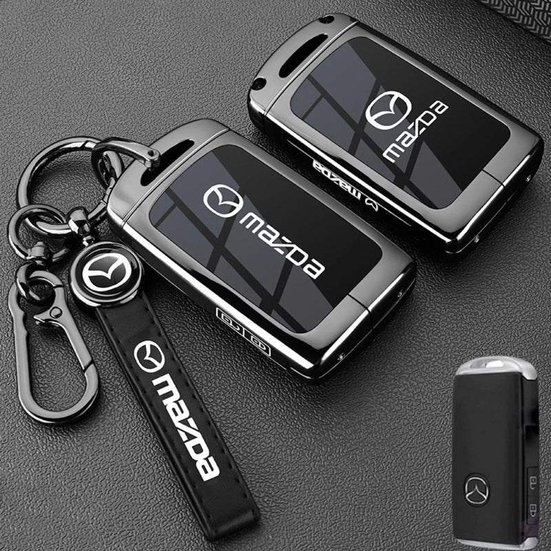 Chargez l&#39;image dans la visionneuse de la galerie, Mazda Zinc Alloy Car Key Fob Protective Case Cover For CX5, CX3, CX30, CX7, CX9, Mazda 2, 3, 6
