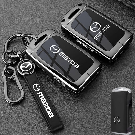 Mazda Zinc Alloy Car Key Fob Protective Case Cover For CX5, CX3, CX30, CX7, CX9, Mazda 2, 3, 6