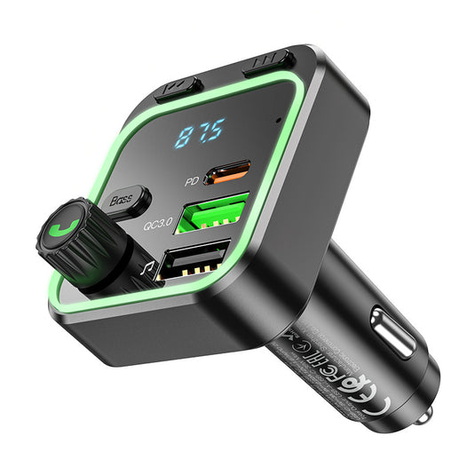 [BC53] HOCO Dual USB + PD USB-C Port 20W Car Charging Adapter With FM Transmitter