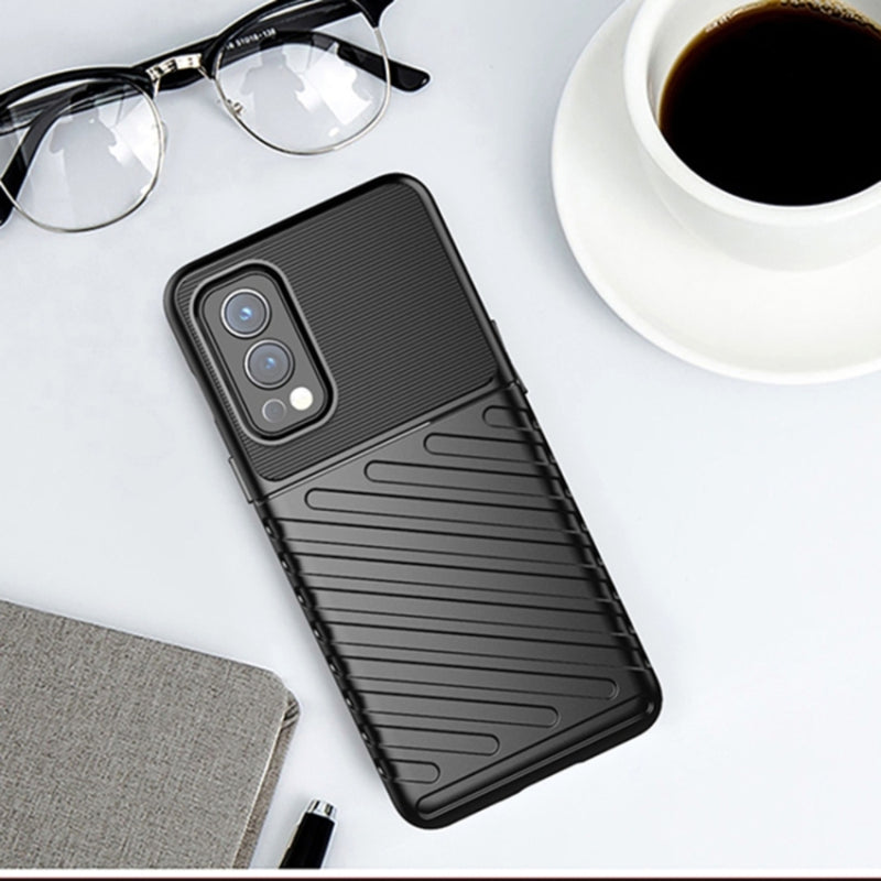 Chargez l&#39;image dans la visionneuse de la galerie, OnePlus Nord CE - Thunder Series Twill Texture Thickened Anti-fall Protection TPU Case
