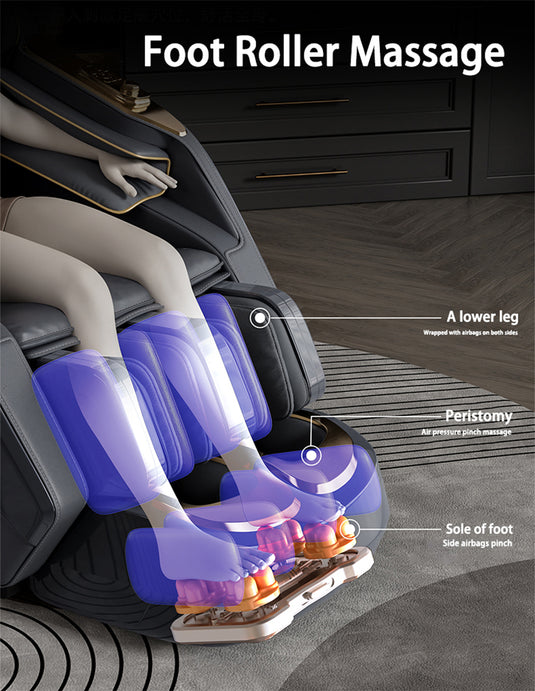 [M5 Max][Voice Control][AI Version] Luxury iMassage 9D Full-body Multi-function Zero-Gravity Bluetooth Speaker Massage Chair