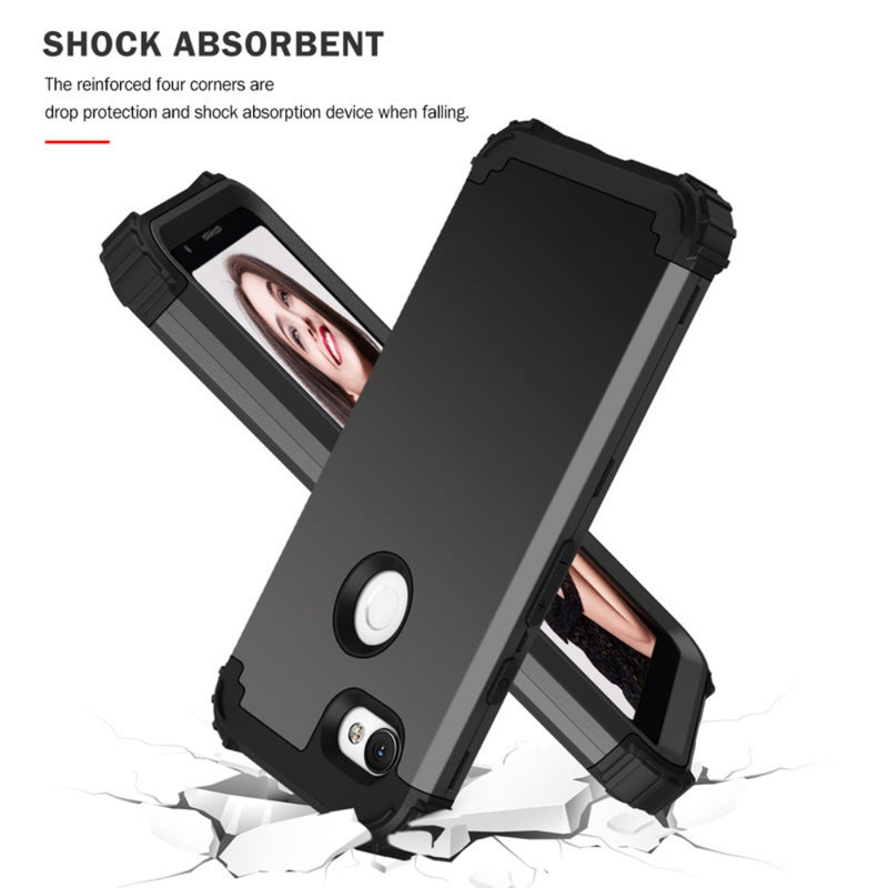 Cargue la imagen en el visor de la galería, Google Pixel 3A - Silicone Hybrid PC Shockproof Phone Case
