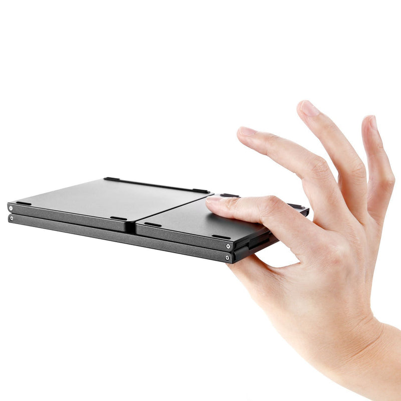 Load image into Gallery viewer, Foldable Bluetooth Keyboard with Touchpad Portable Wireless Keyboard , Rechargeable Full Size Ultra Slim Pocket Folding Keyboard for Android Windows iOS Tablet And Mobile Phone - Polar Tech Australia
