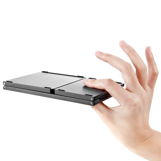 Foldable Bluetooth Keyboard with Touchpad Portable Wireless Keyboard , Rechargeable Full Size Ultra Slim Pocket Folding Keyboard for Android Windows iOS Tablet And Mobile Phone - Polar Tech Australia