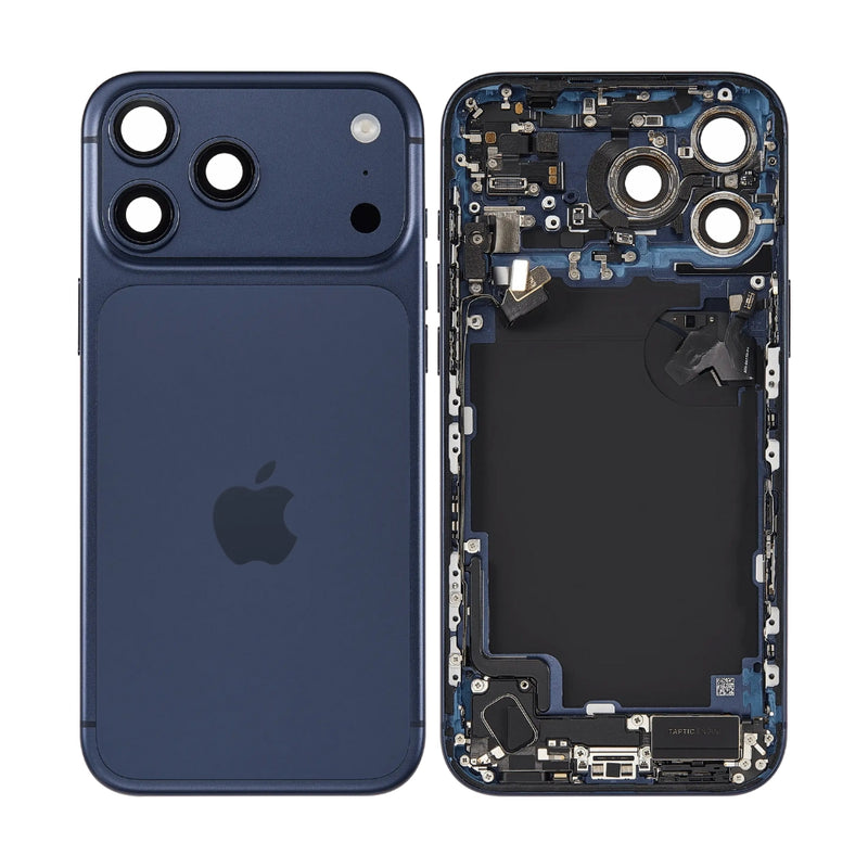 Cargue la imagen en el visor de la galería, [Assembly With Flex] Apple iPhone 17 Pro Max - Back Rear Glass With Steel Plate With Wireless NFC Charging MagSafe Magnet &amp; Flashlight Flex
