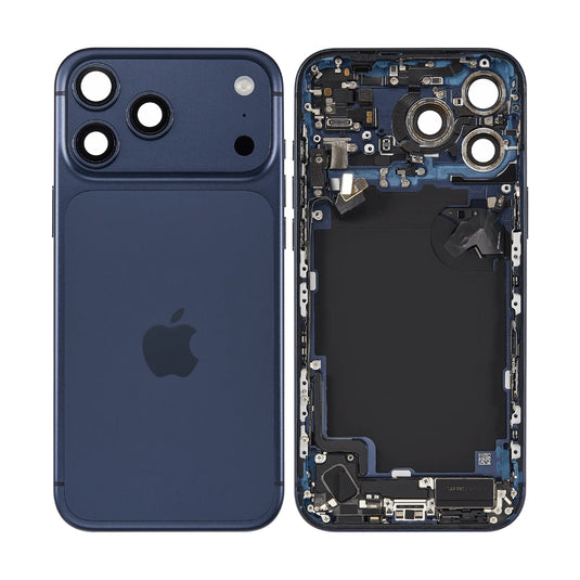 [Assembly With Flex] Apple iPhone 17 Pro Max - Back Rear Glass With Steel Plate With Wireless NFC Charging MagSafe Magnet & Flashlight Flex