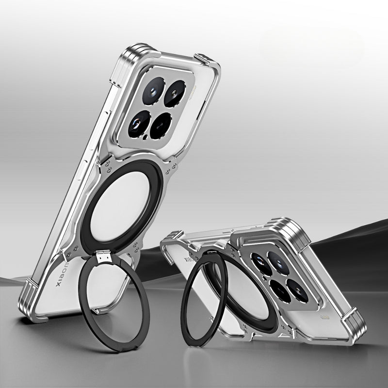 Cargue la imagen en el visor de la galería, Xiaomi Mi 15 Pro - Mechanical Arm Borderless MagSafe Holder Metal Phone Case - Polar Tech Australia
