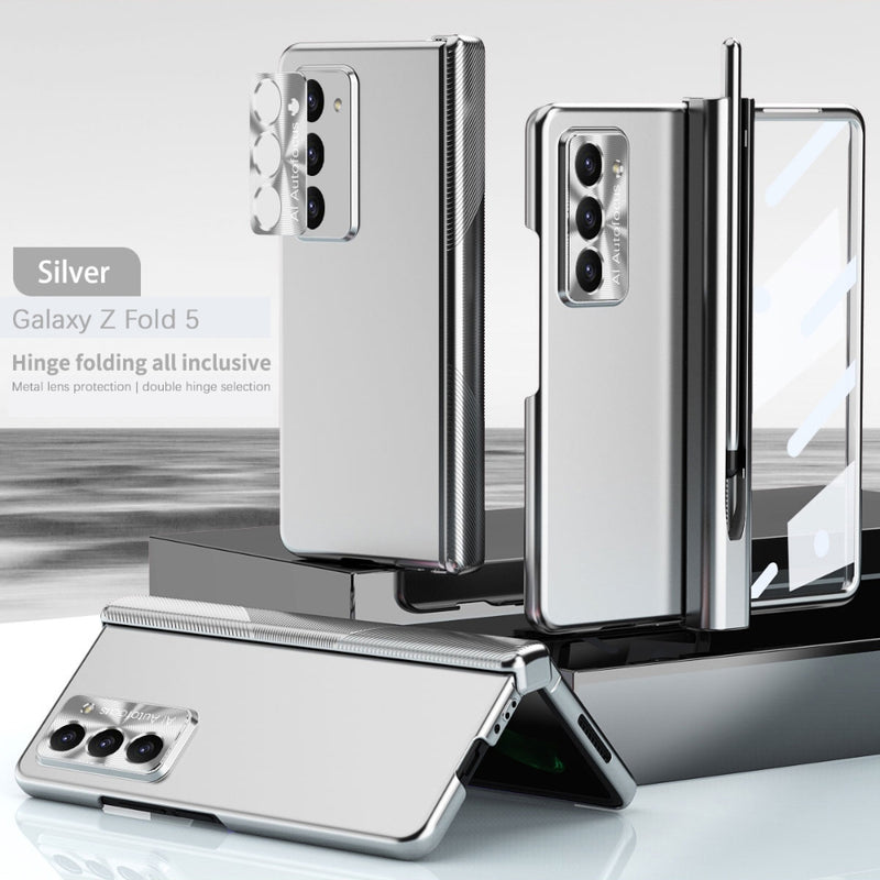 Cargue la imagen en el visor de la galería, [With Pen Slot] Samsung Galaxy Z Fold 6(SM-F956) - Full Coverage Electroplated Magnetic Hinge Shockproof Protective Case
