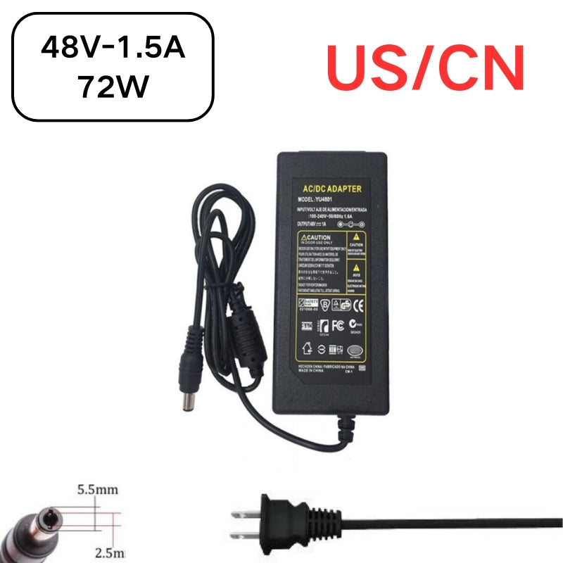 Load image into Gallery viewer, [48V-1.5A][5.5x2.5] Universal Computer/Monitor/CCTV POE Switch - Power Supply Adapter Wall Charger - Polar Tech Australia

