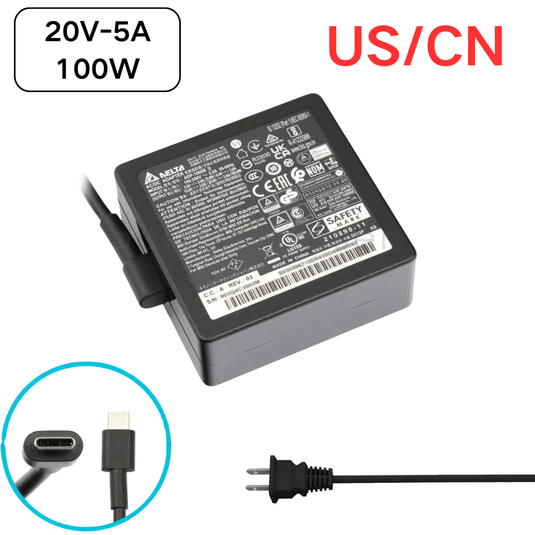 [20V-5A/100W][Type-C] MSI Prestige 14 15 / DELL Latitude 11 5175 5179 7275 7370 5280 5480 5580 7280 7480 7380 / XPS 12 9250 Laptop AC Power Supply Adapter Charger - Polar Tech Australia