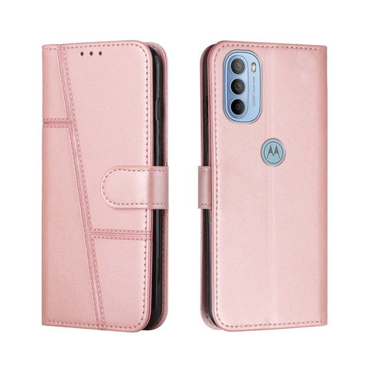 Motorola Moto G Power (2024) - Stitching Calf Texture Buckle Leather Phone Case