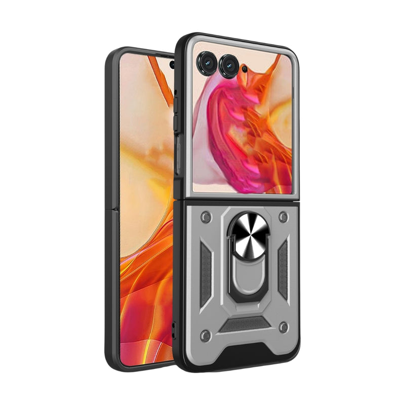 Chargez l&#39;image dans la visionneuse de la galerie, Motorola Moto Razr 2024 - Armor Ring Holder TPU Hybrid PC Phone Case - Polar Tech Australia
